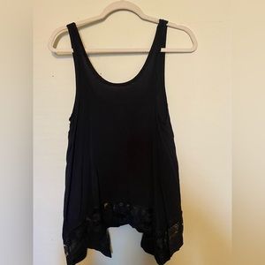 Intimately Free people black flowy lace tank xs xsmall